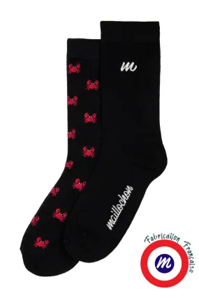 Le pack chaussettes MAILLOCHON CRABE Noir (X2)