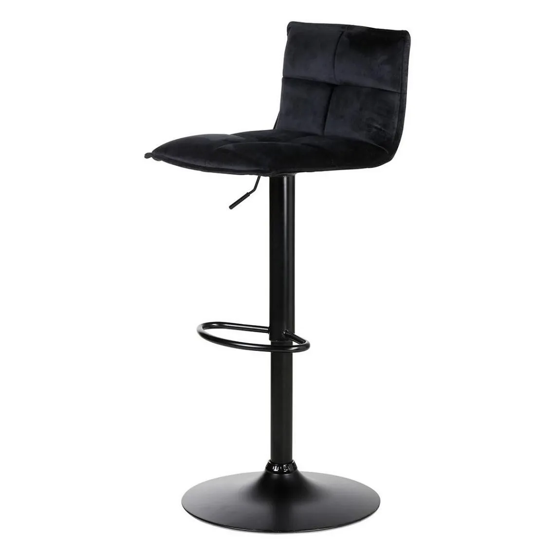 Lot de 2 tabourets de bar velours noir  | 3 Suisses