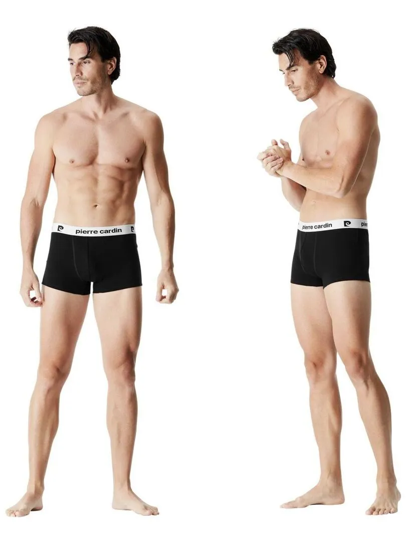 Lot de 4 boxers homme en coton Classic Pierrecardin - Noir