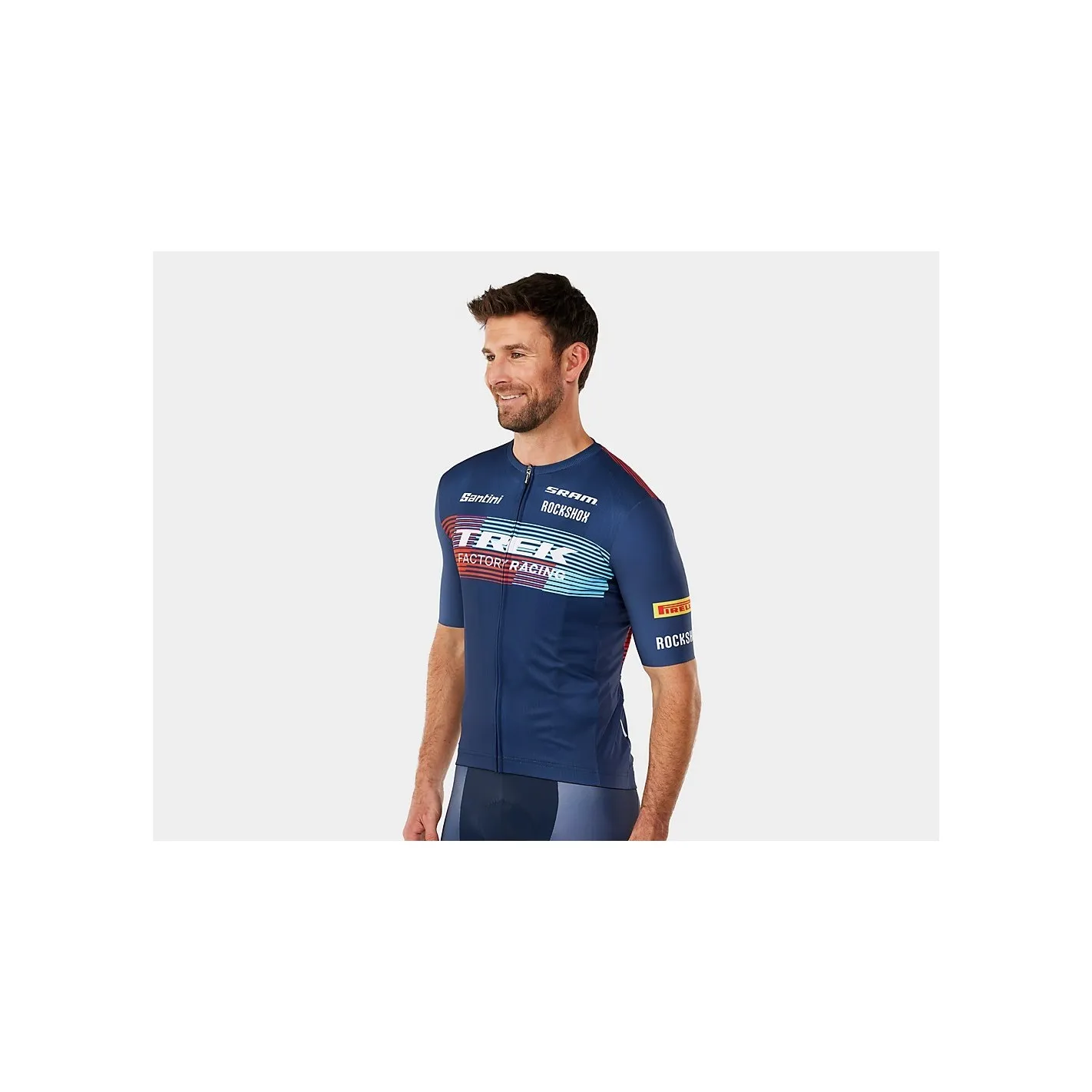 Maillot réplique de l'équipe Santini Trek Factory Racing pour hommes