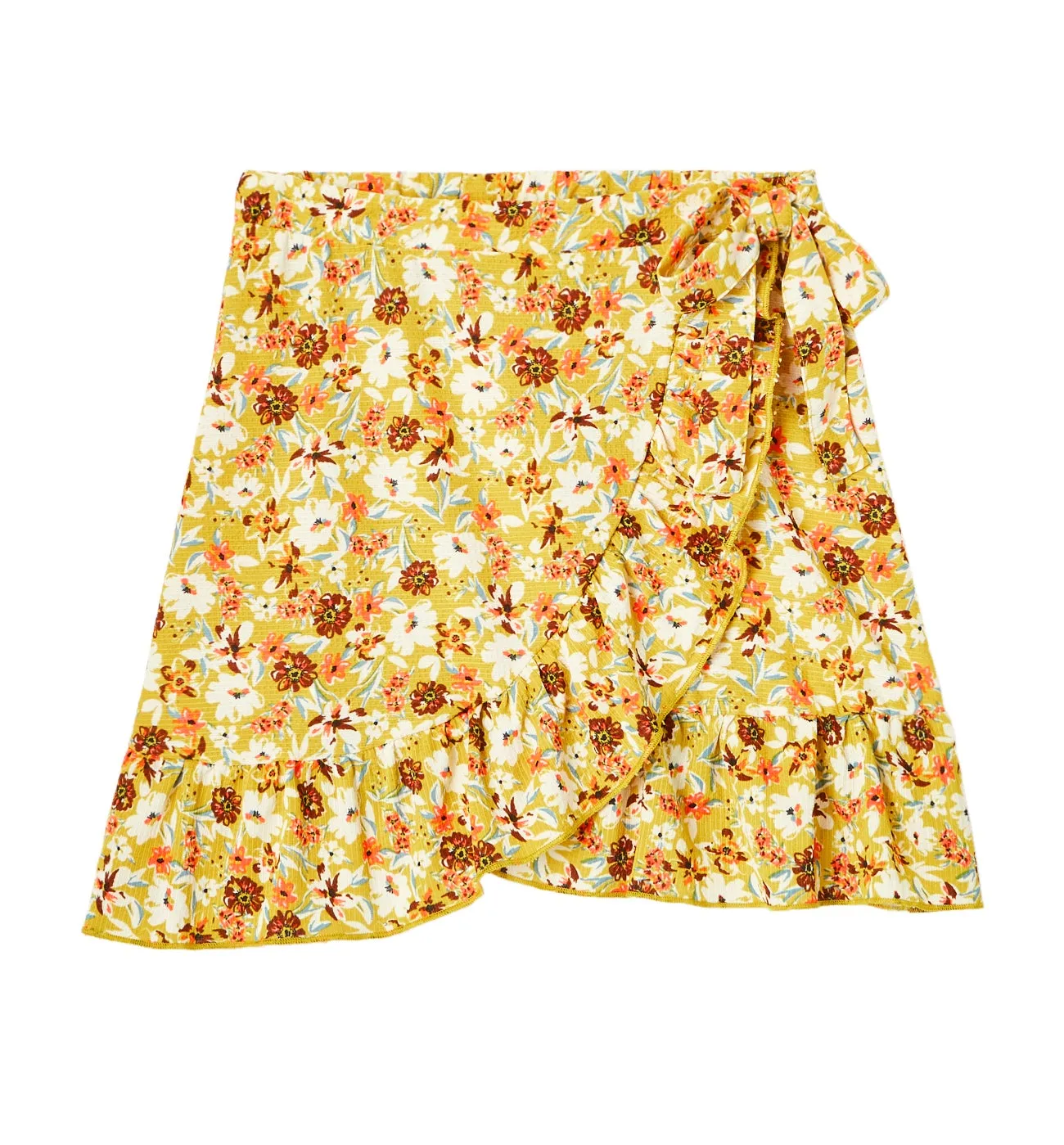 Mini-jupe volantée Femme - Imprimé multicolore