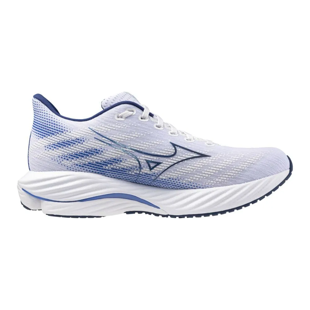 MIZUNO WAVE RIDER 28 Blanc/Bleue Pour Homme