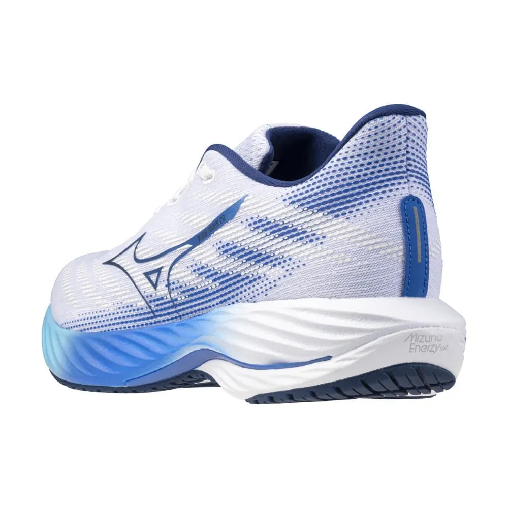 MIZUNO WAVE RIDER 28 Blanc/Bleue Pour Homme