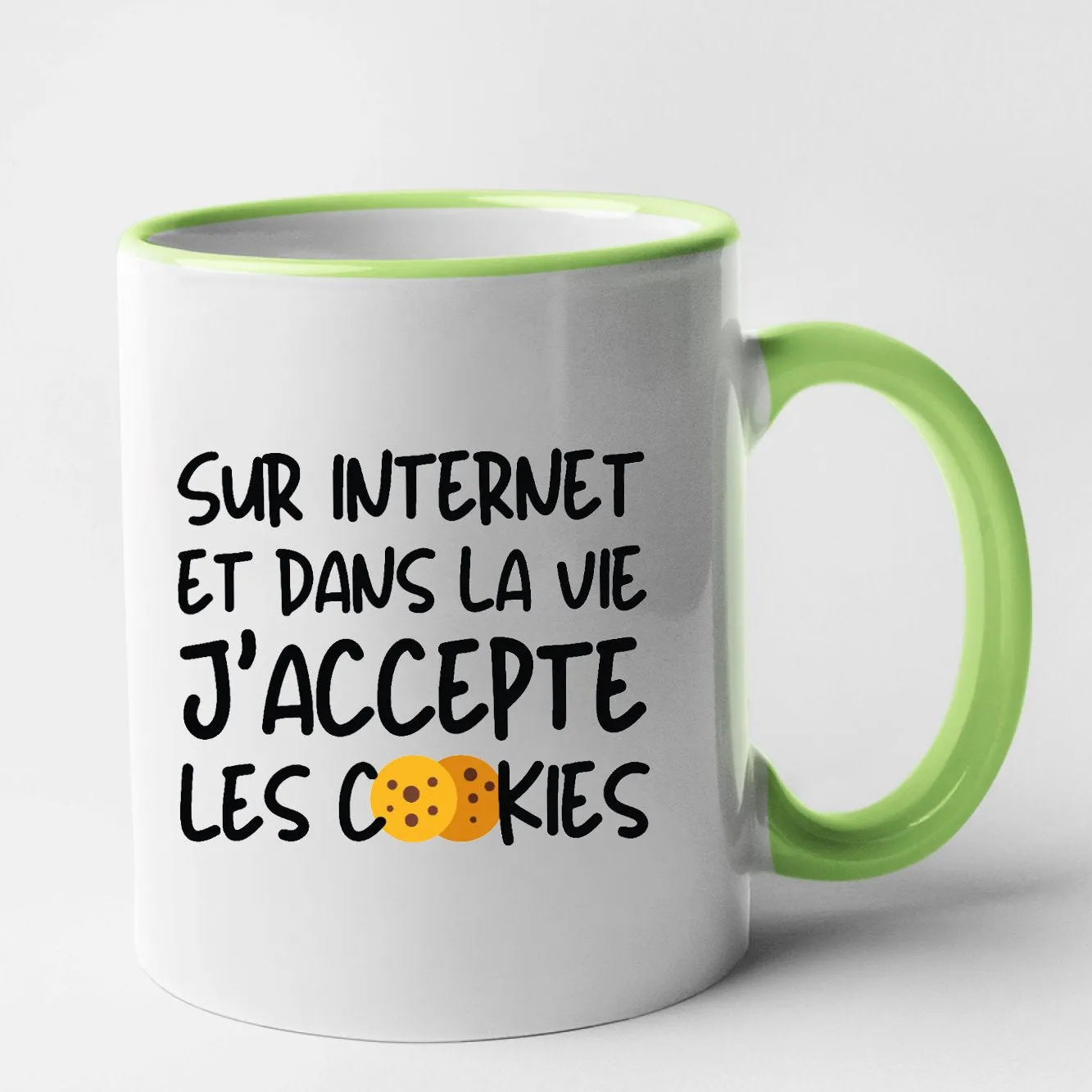 Mug J'accepte les cookies