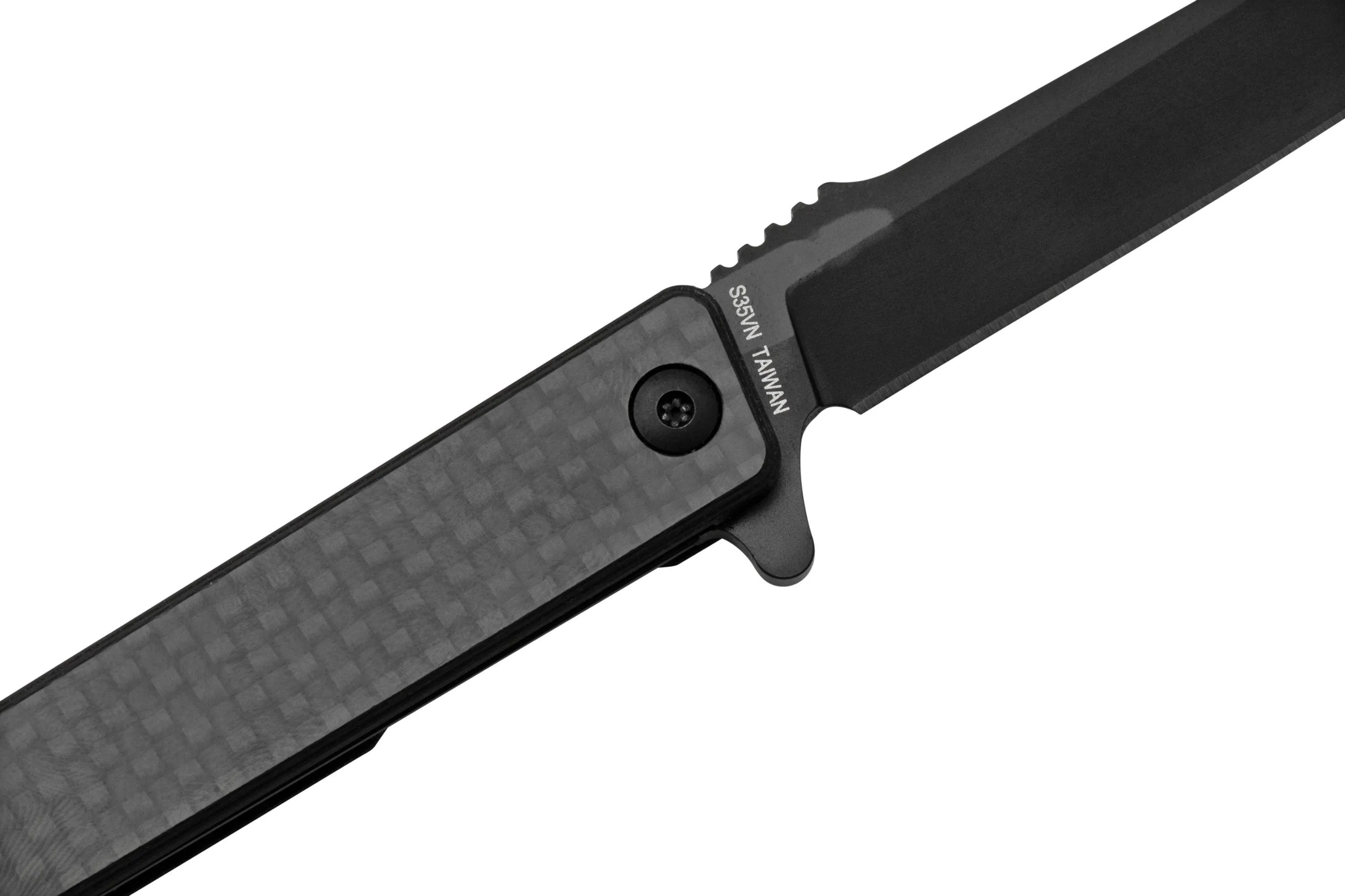 Ocaso Solstice 9HFB, S35VN Harpoon Black Carbon, couteau de poche