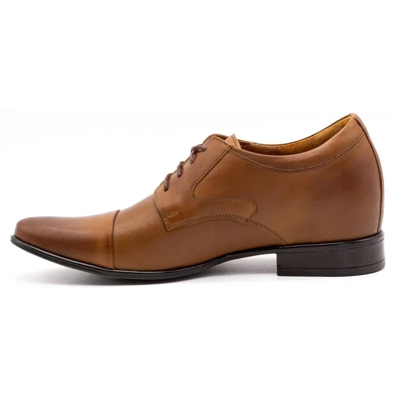 Olivier Chaussures formelles pour hommes P10 augmentant la hauteur du marron brun