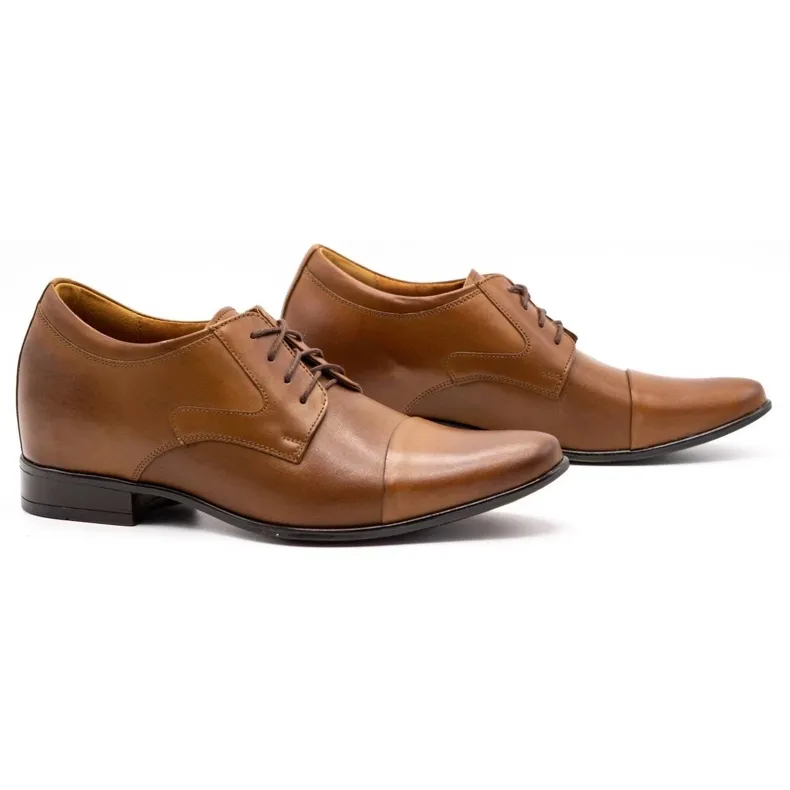 Olivier Chaussures formelles pour hommes P10 augmentant la hauteur du marron brun