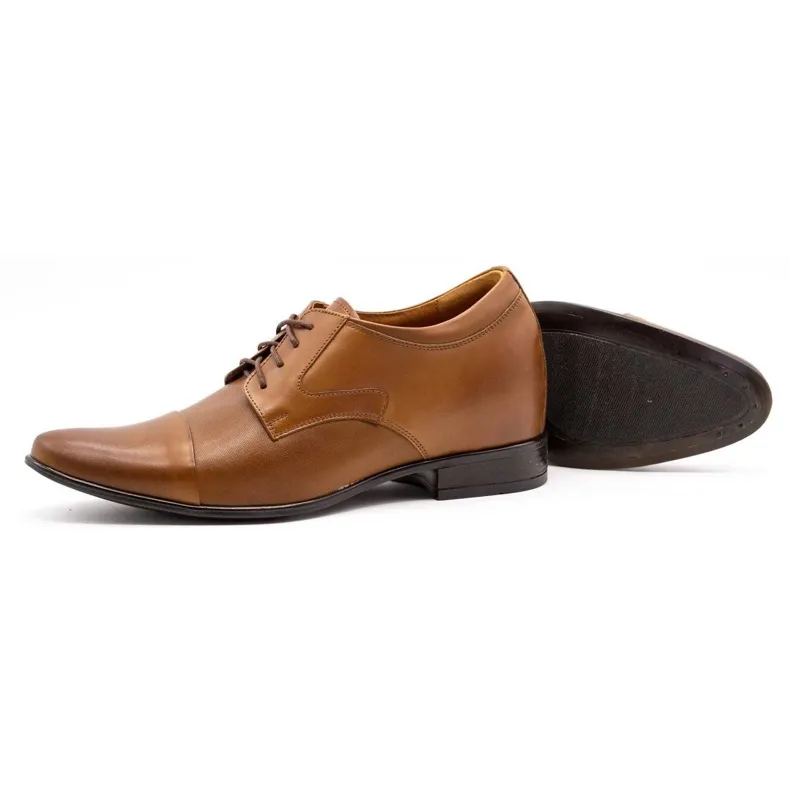 Olivier Chaussures formelles pour hommes P10 augmentant la hauteur du marron brun