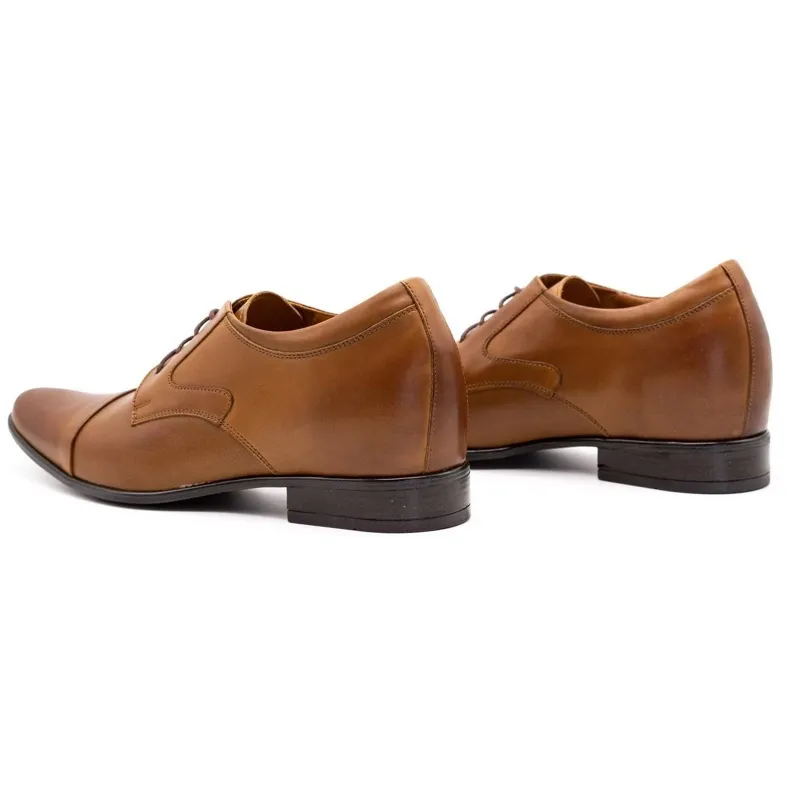 Olivier Chaussures formelles pour hommes P10 augmentant la hauteur du marron brun