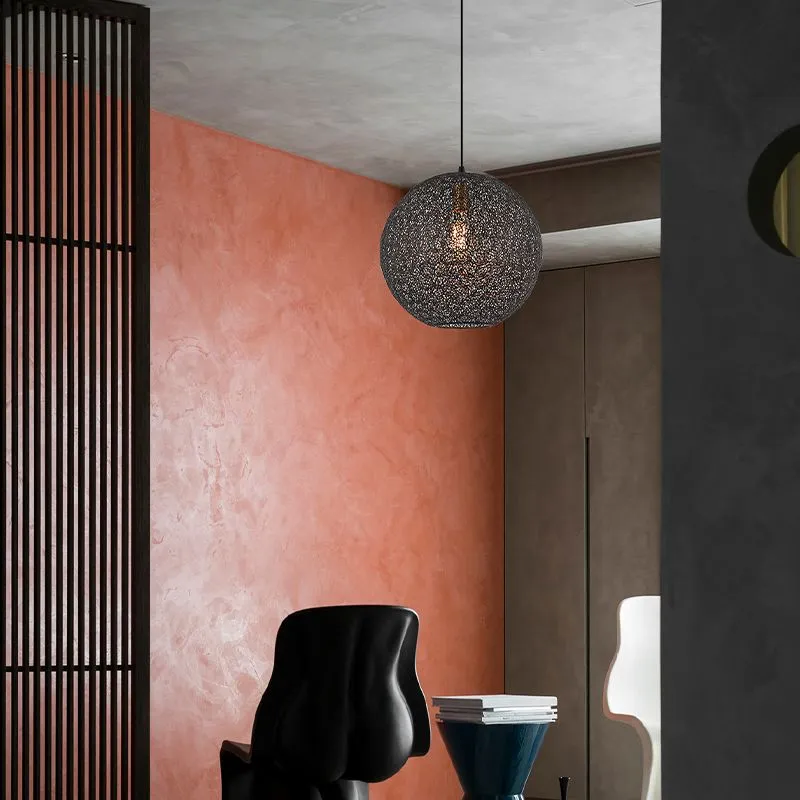 Oosterse hanglamp zwart, Lourina