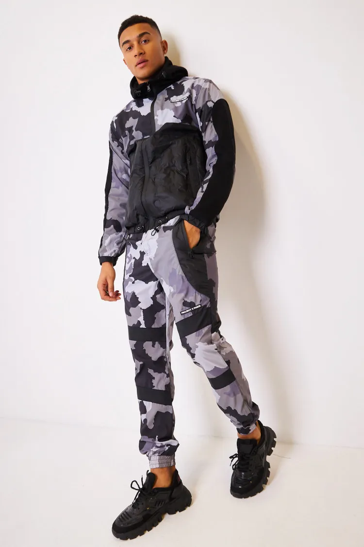 Pantalon de jogging camouflage noir / Project X - 2140143