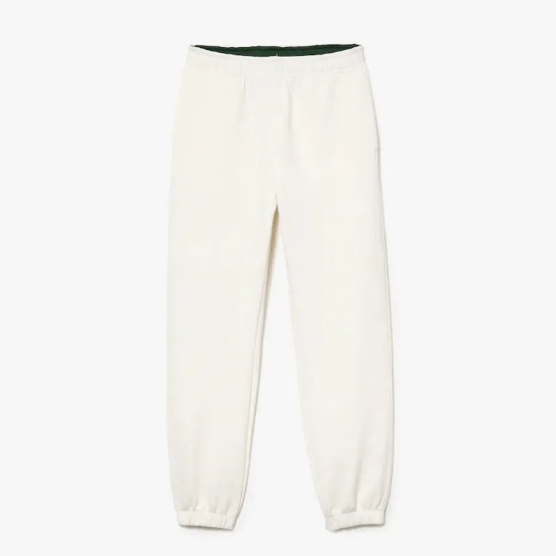 PANTALON DE JOGGING LACOSTE FEMME EN COTON MÉLANGÉ UNI BLANC