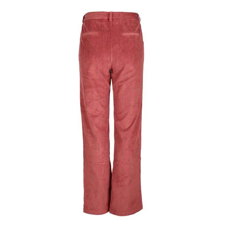 Pantalon droit velours côtelé felon rose Femme LA PETITE ETOILE à 