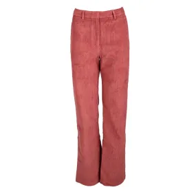 Pantalon droit velours côtelé felon rose Femme LA PETITE ETOILE à 