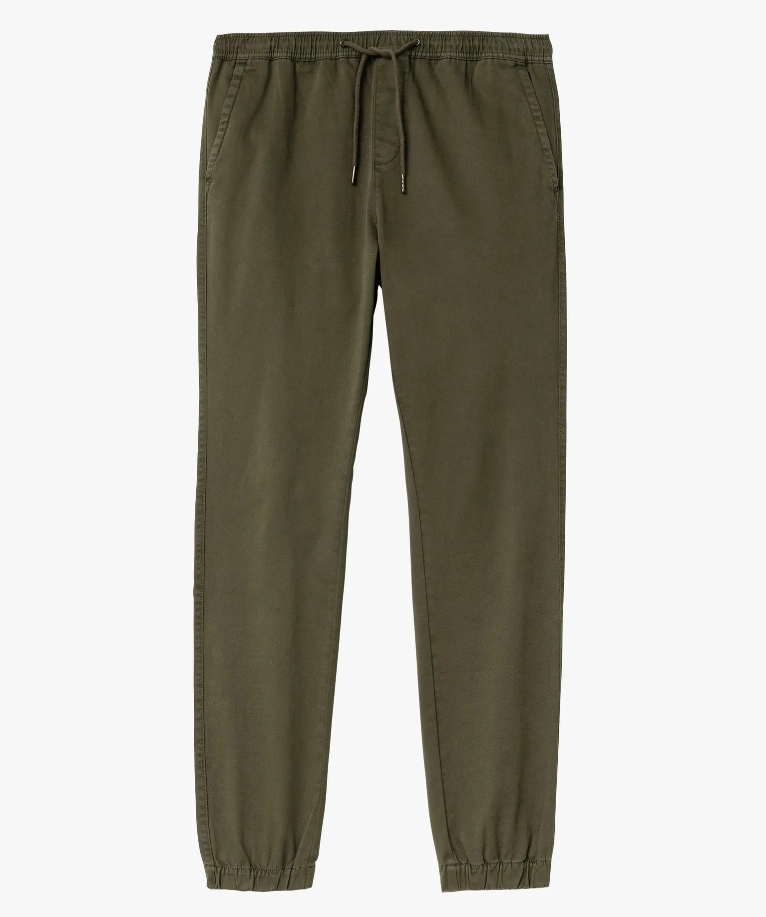 pantalon jogger en toile de coton stretch homme vert