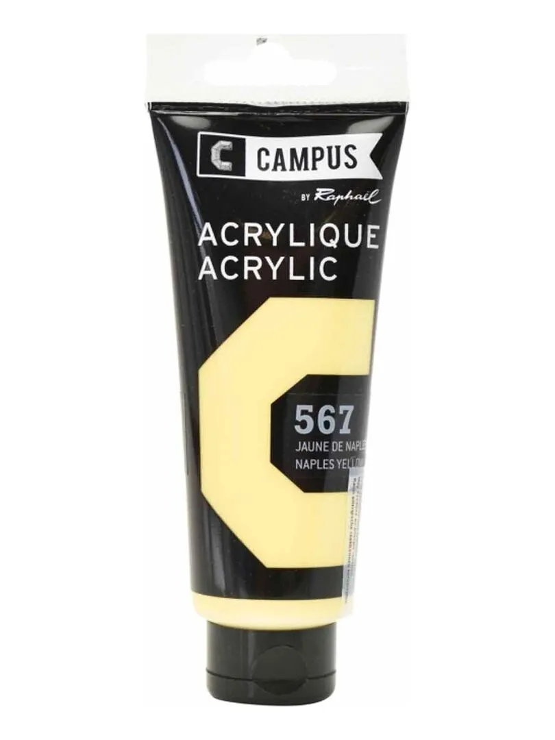 Peinture acrylique 100 ml - Jaune de Naples n°667 - N/A