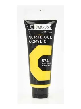 Peinture acrylique 100 ml - Jaune primaire n°574 - N/A