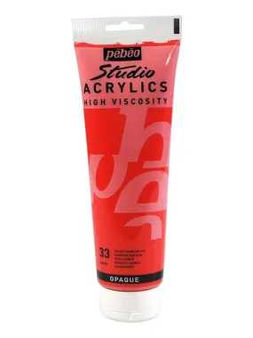 Peinture acrylique opaque - Rouge - 250 ml - N/A