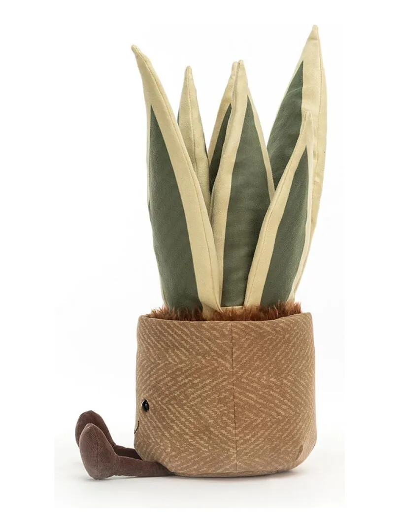 Peluche Amuseable Snake Plant - L: 21 cm x l : 16 cm x H: 38 cm - Vert