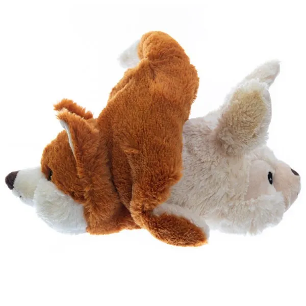 Peluche Bouillotte transformiste Lapin et Renard