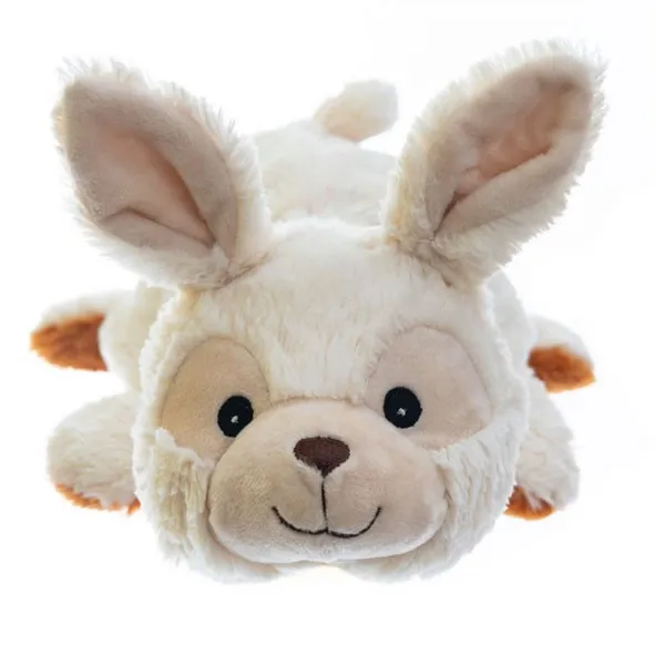 Peluche Bouillotte transformiste Lapin et Renard