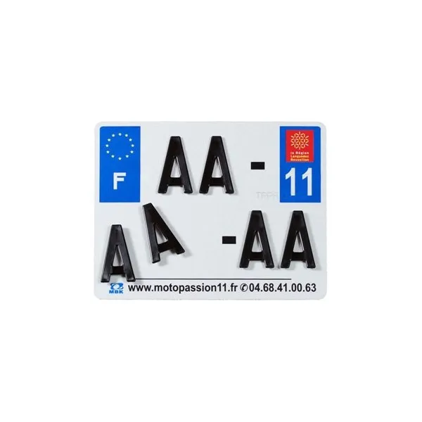 Plaques Françaises PPI 210x130 SIV Département 92 aluminium 10 pièces