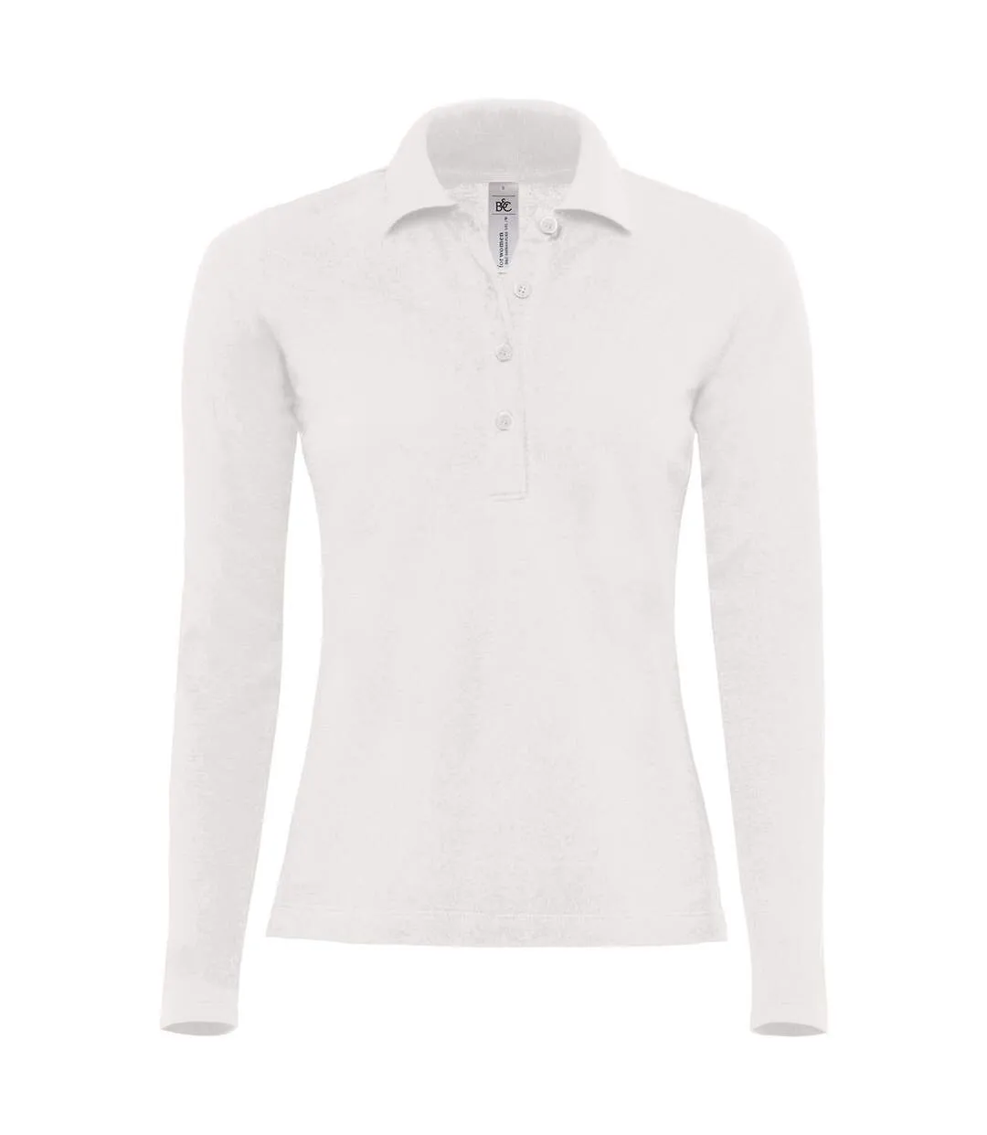 Polo femme manches longues - PW456 - blanc