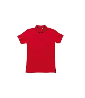 Polo henry hommes rouge Stedman