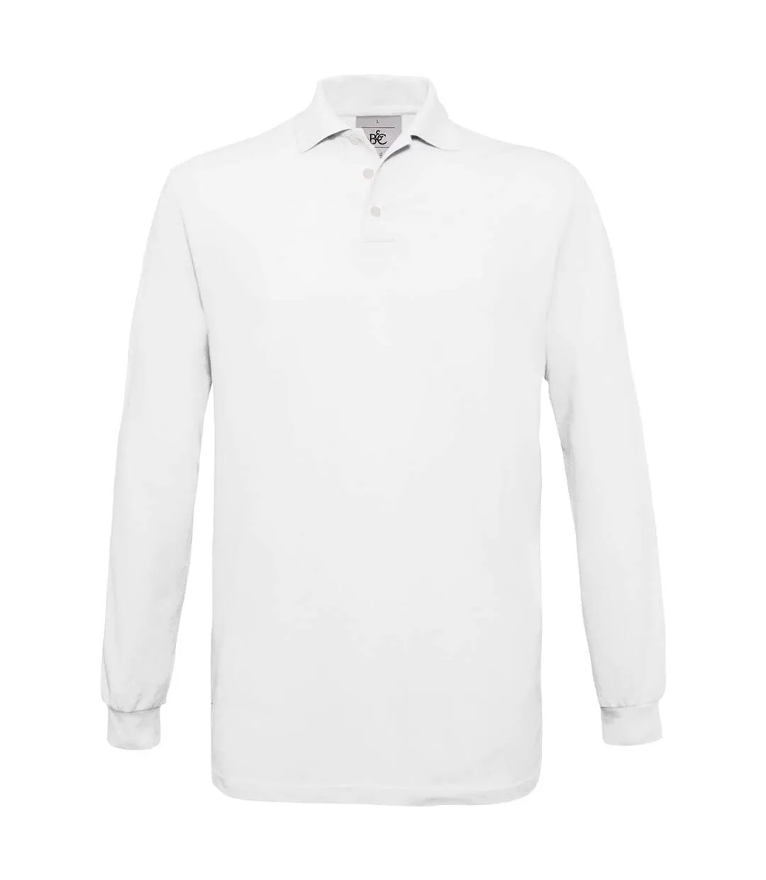 Polo homme manches longues - PU414 - blanc