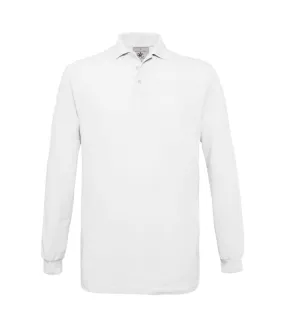 Polo homme manches longues - PU414 - blanc