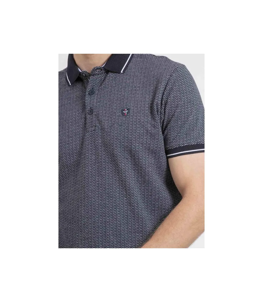 Polo manches courtes pur coton motifs PIGUMAX