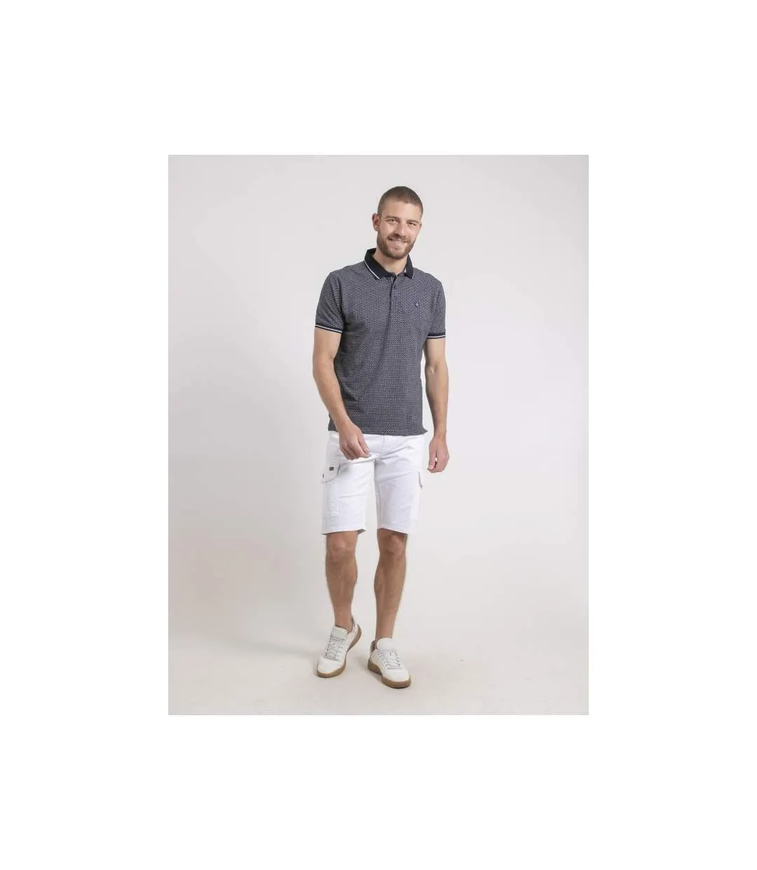 Polo manches courtes pur coton motifs PIGUMAX