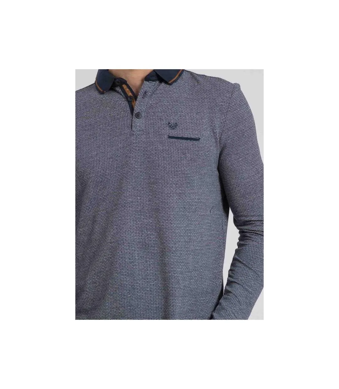 Polo manches longues pur coton PIVALMOX