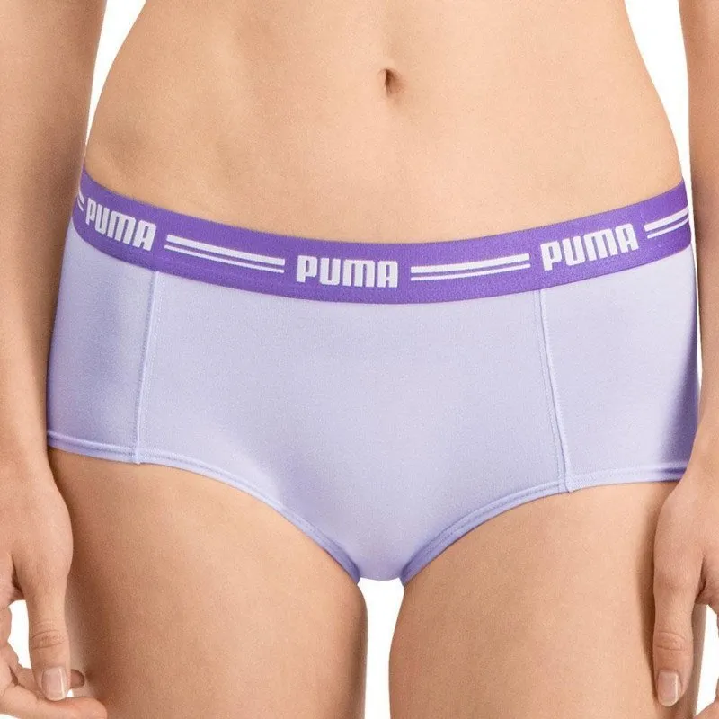 PUMA Lot de 2 Boxers Femme Coton ICONIC1 Purple