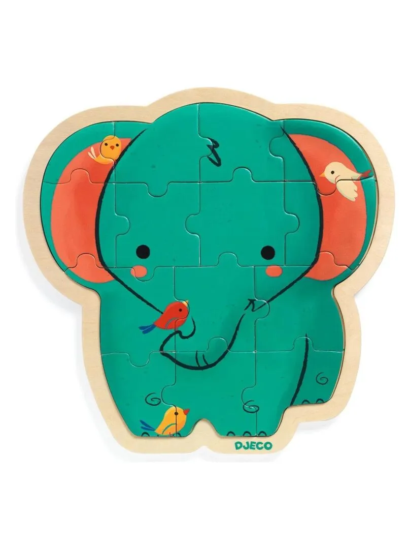 Puzzle en bois Éléphant - N/A