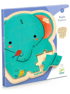 Puzzle en bois Éléphant - N/A