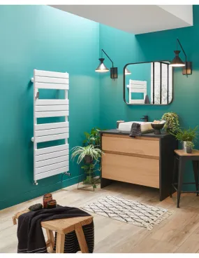 Radiateur sèche-serviettes Adélis eau chaude racc. collecteurs 684W blc brillant ATLANTIC 861949