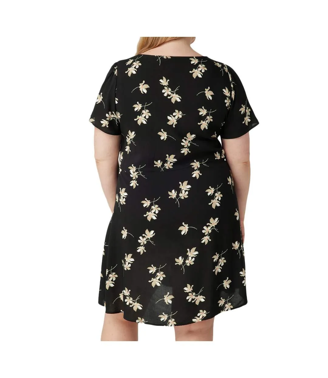 Robe Noir à Motifs Femme Vero Moda Curve Easy S