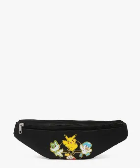 sac banane en toile imprimee garcon - pokemon noir standard