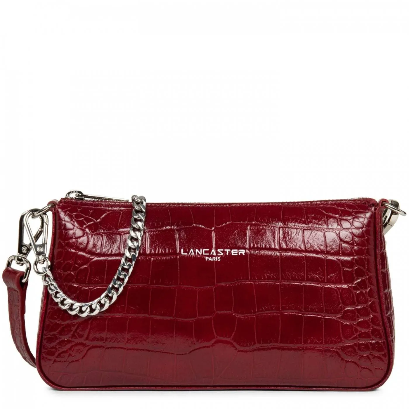 Sac Bandoulière Zippé Lancaster Exotic Croco S 426-83
