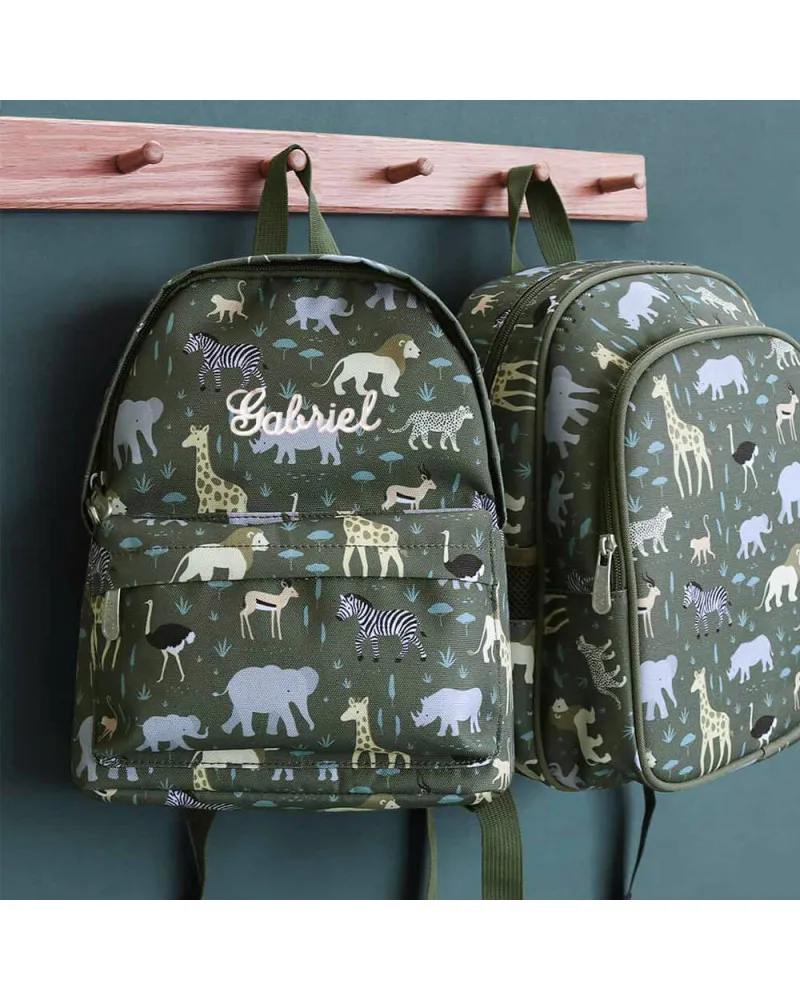 Sac à dos personnalisé animaux de la savane