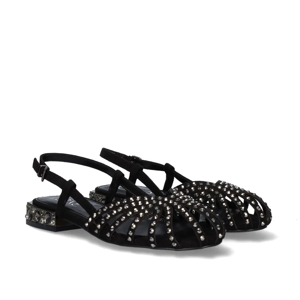 SANDALE EXÉ 24V NICOLE-615 STRASS NOIR
