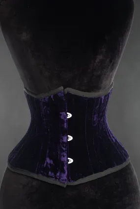 Serre-taille gothique en velours violet haute qualité