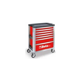 Servante mobile à sept tiroirs rouge BETA "C39-7/R" de 1200 kg max