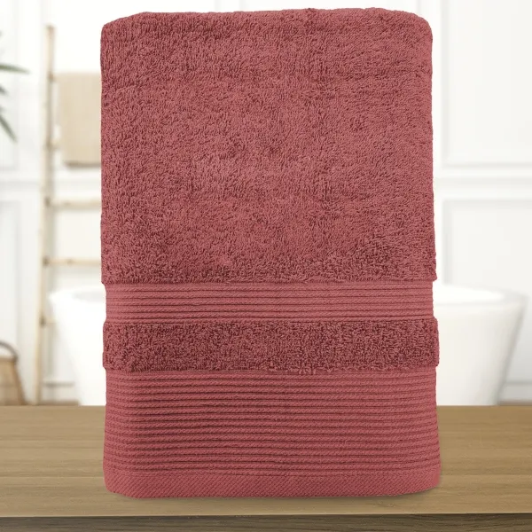 Serviette de bain "Marsala" personnalisée - 450gr/m²