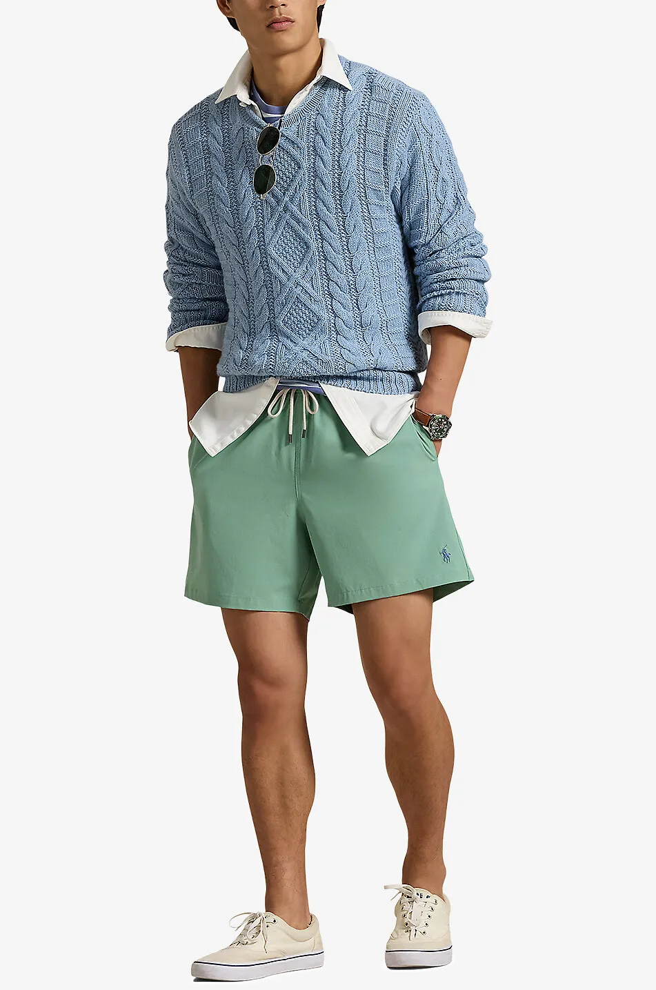Short de bain stretch brodé Pony Traveler