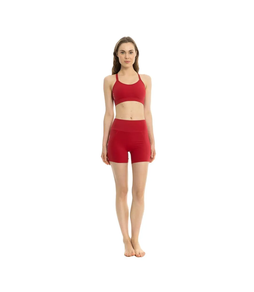 Short de jogging summer femme rouge Lookus