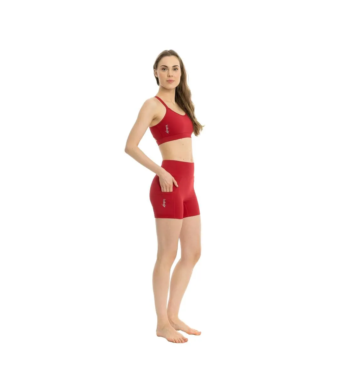 Short de jogging summer femme rouge Lookus