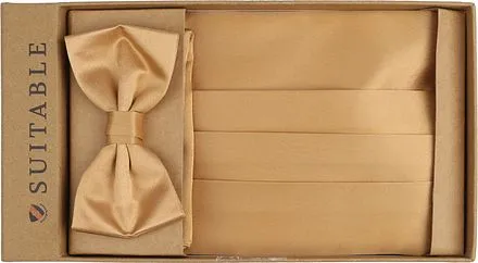 Suitable Ceinture de smoking noeud Set L'or CU-GALA-BASIC-23