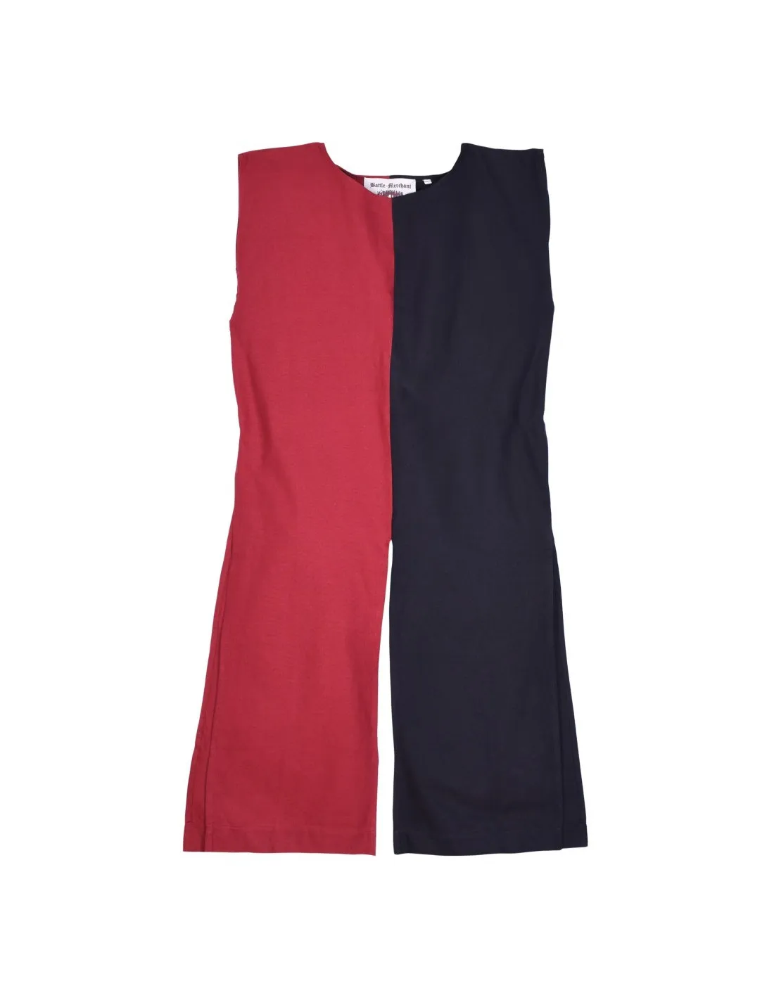 Surcot Médiéval Bipart Rouge-noir ⚔️ Boutique Épées